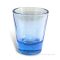 Shot Glass, Made of Blue Glass Material, with 50mL Capacity